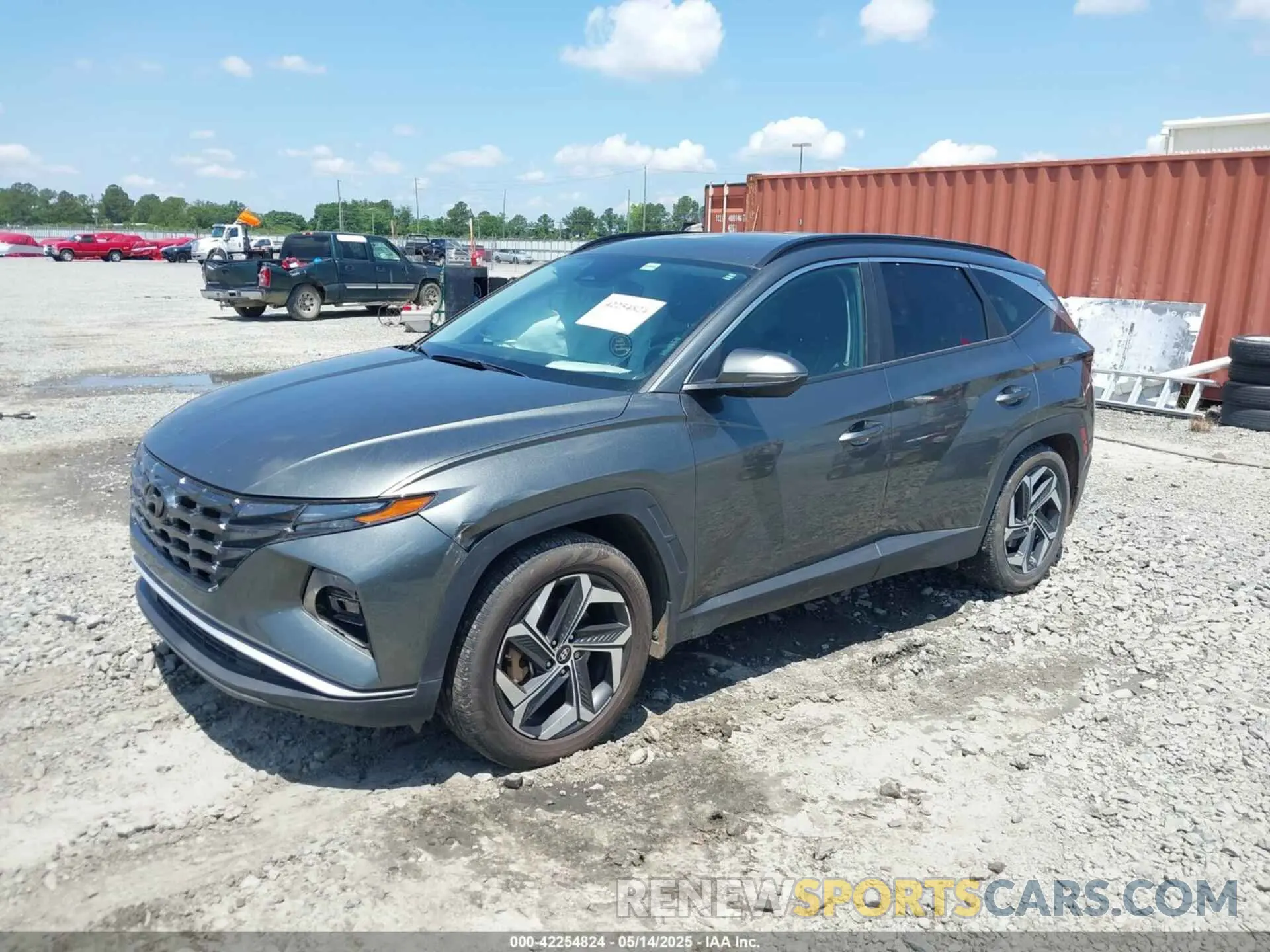 2 Photograph of a damaged car 5NMJC3AE2NH135334 HYUNDAI TUCSON 2022