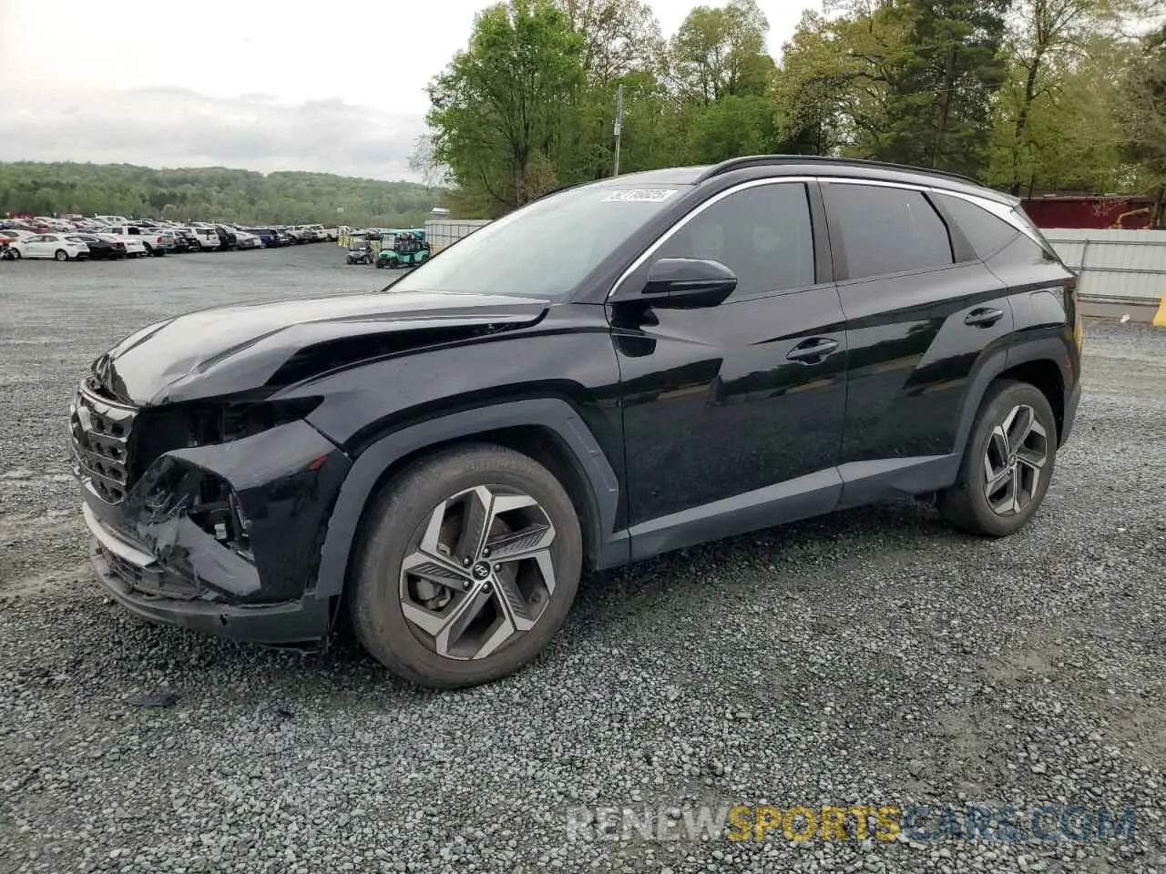 1 Photograph of a damaged car 5NMJC3AE3NH011413 HYUNDAI TUCSON 2022
