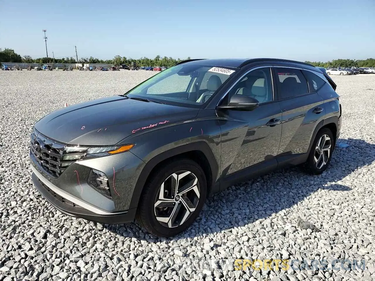 1 Photograph of a damaged car 5NMJC3AE7NH097454 HYUNDAI TUCSON 2022