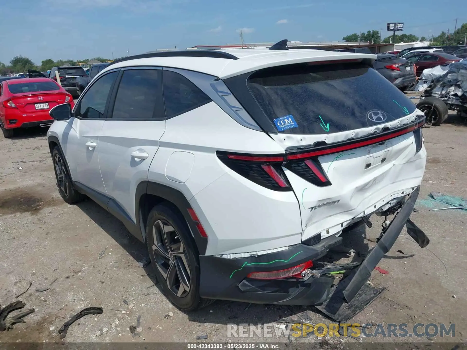 3 Photograph of a damaged car 5NMJC3AE8NH154776 HYUNDAI TUCSON 2022