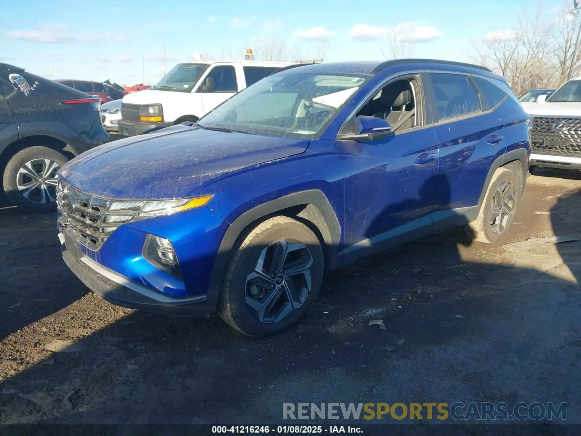 2 Photograph of a damaged car 5NMJCCAE4NH016720 HYUNDAI TUCSON 2022