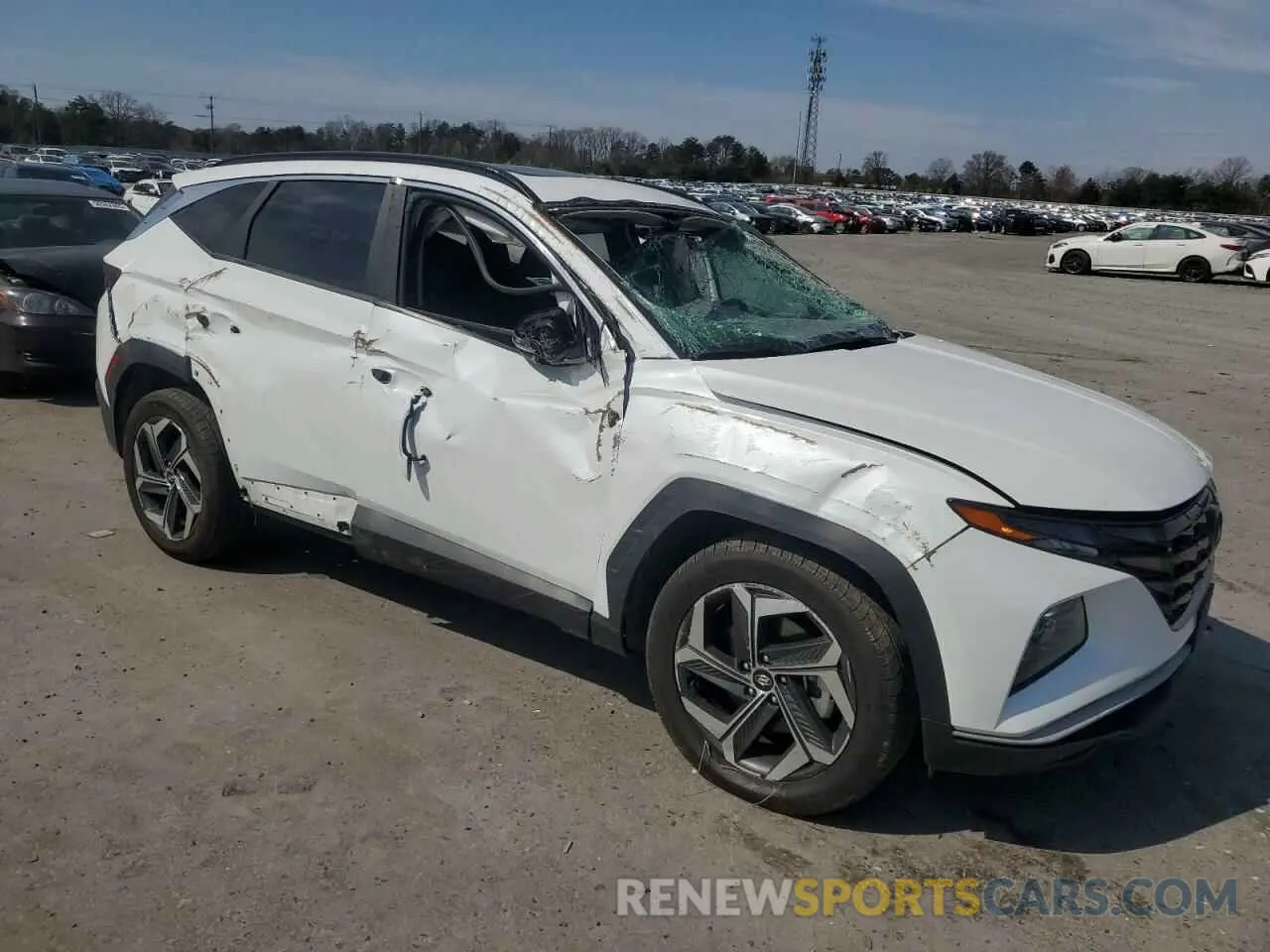 4 Фотография поврежденного автомобиля 5NMJCCAE4NH029922 HYUNDAI TUCSON 2022