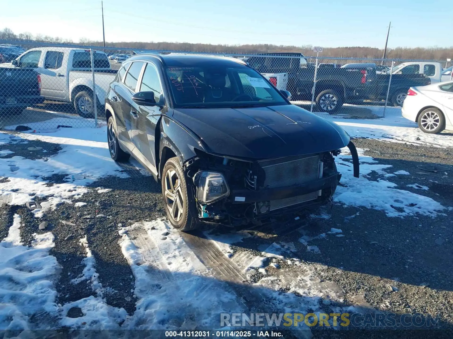 1 Photograph of a damaged car 5NMJCCAE4NH039074 HYUNDAI TUCSON 2022