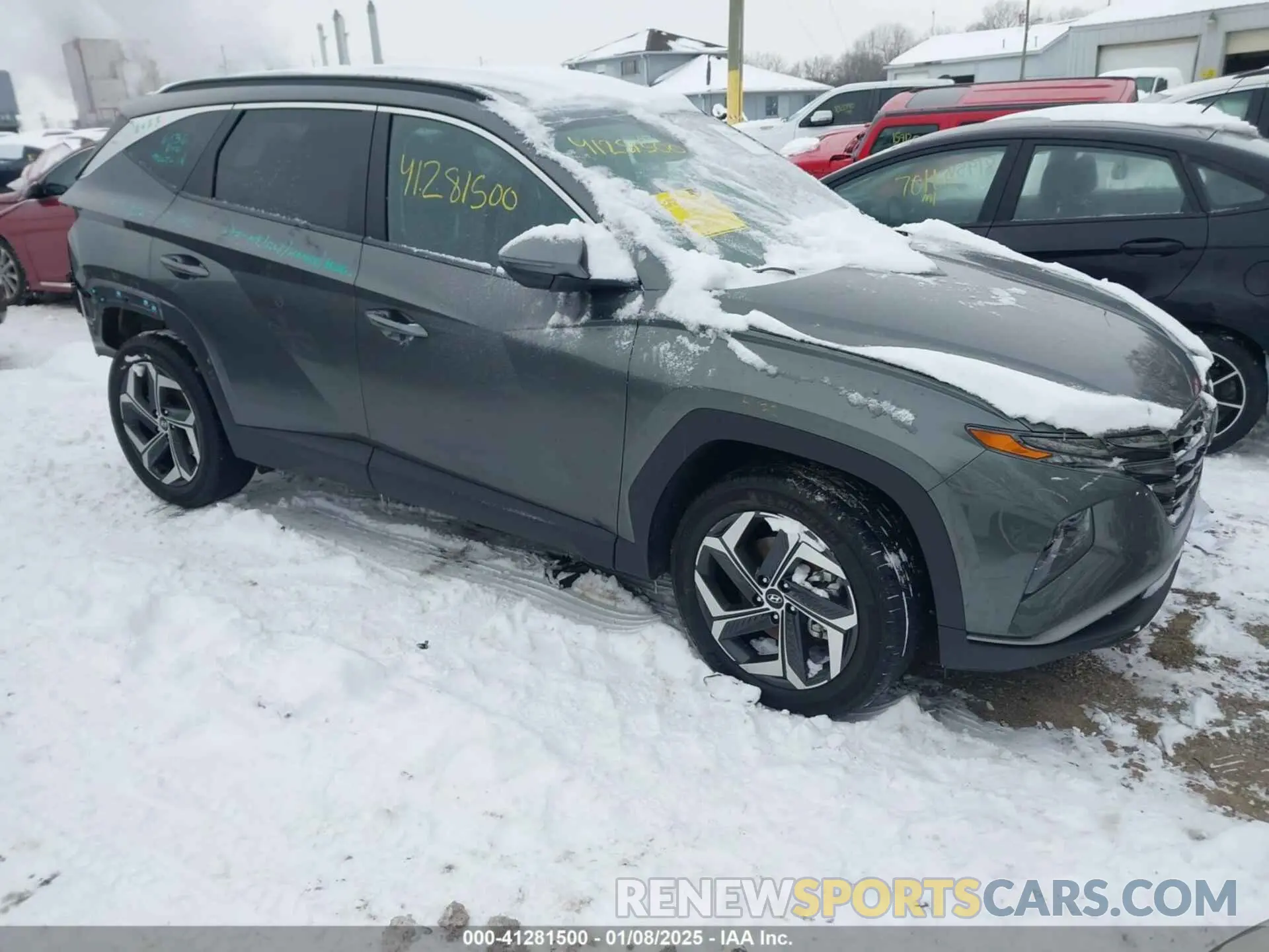 1 Photograph of a damaged car 5NMJCCAE7NH048450 HYUNDAI TUCSON 2022
