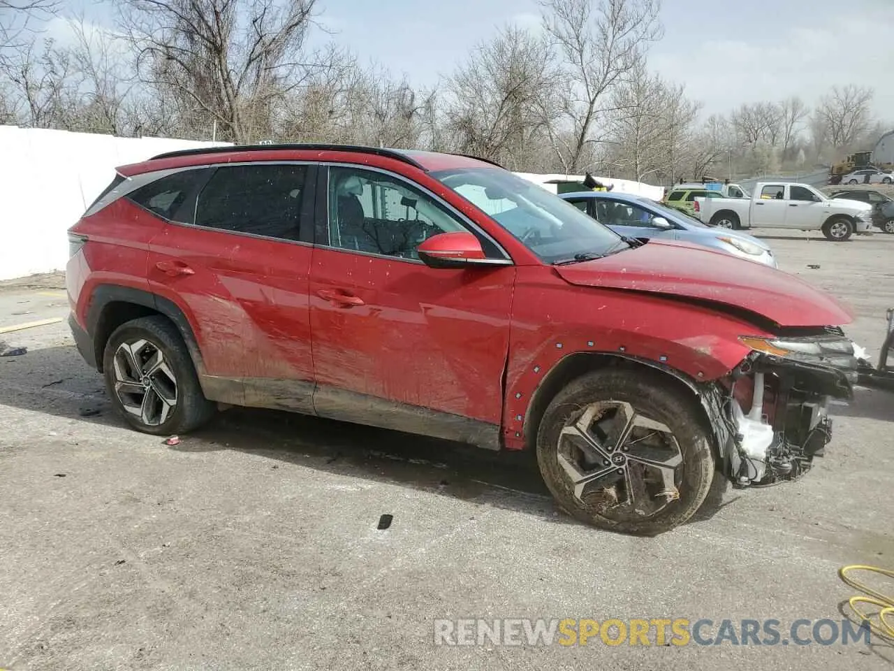 4 Photograph of a damaged car 5NMJCCAE7NH064616 HYUNDAI TUCSON 2022