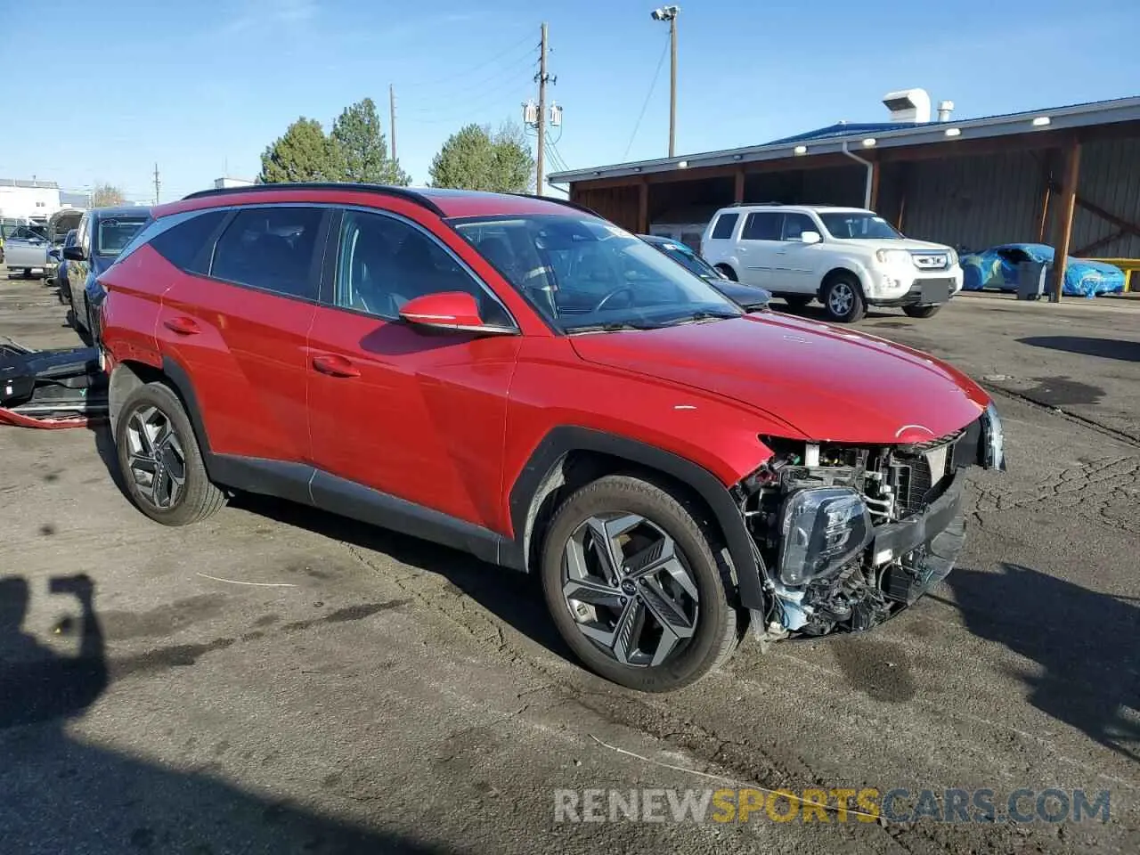 4 Фотография поврежденного автомобиля 5NMJCCAE9NH154690 HYUNDAI TUCSON 2022