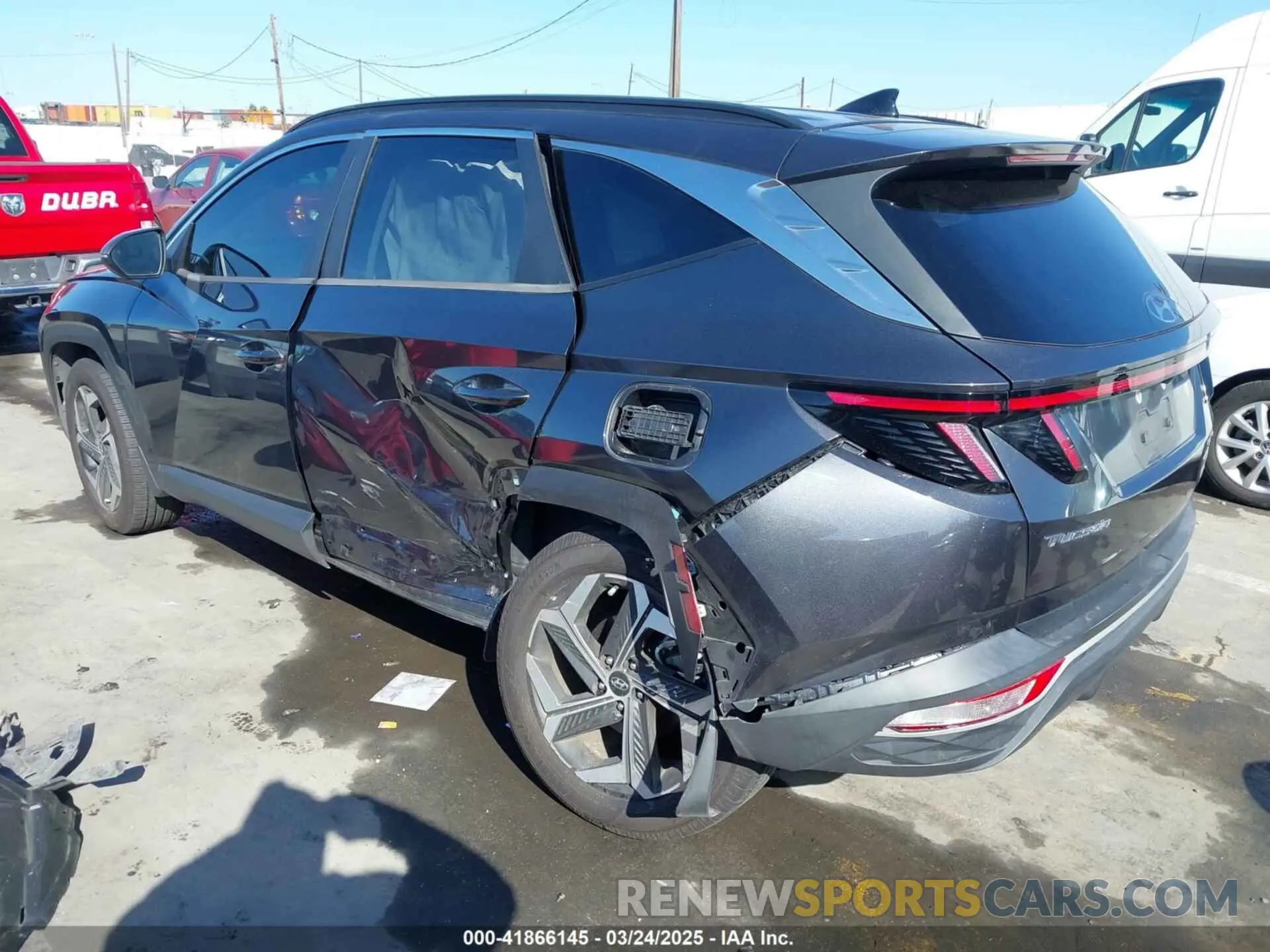 3 Фотография поврежденного автомобиля 5NMJCCAEXNH061242 HYUNDAI TUCSON 2022