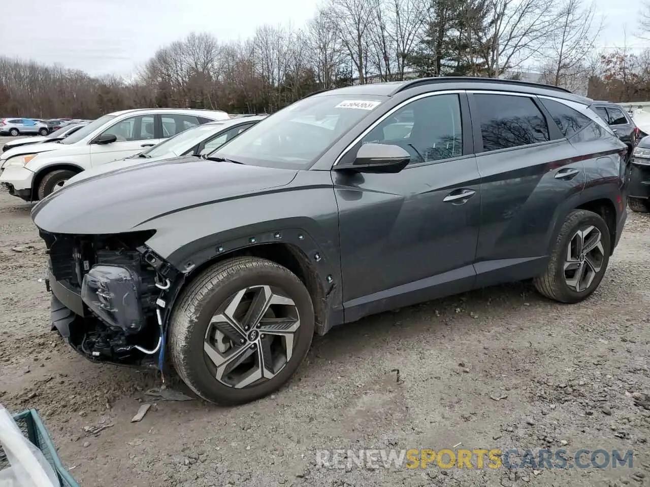 1 Photograph of a damaged car 5NMJCCAEXNH094466 HYUNDAI TUCSON 2022