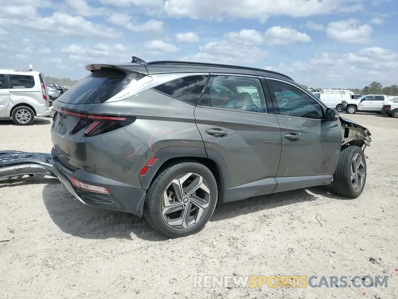 3 Photograph of a damaged car 5NMJE3AE1NH050091 HYUNDAI TUCSON 2022