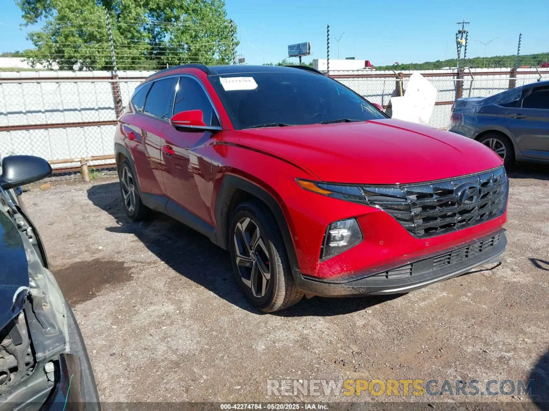 1 Photograph of a damaged car 5NMJE3AE5NH044312 HYUNDAI TUCSON 2022
