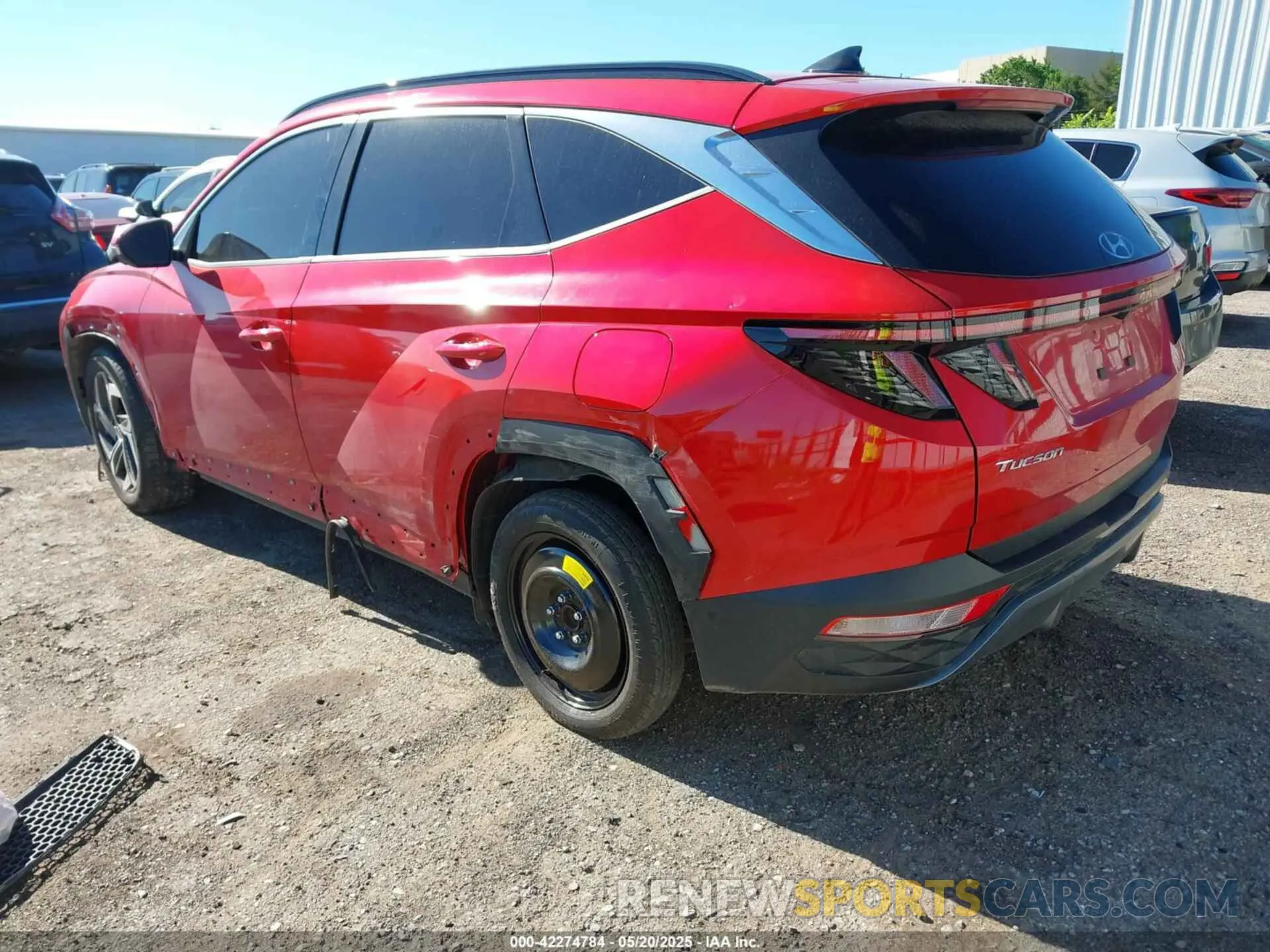 3 Photograph of a damaged car 5NMJE3AE5NH044312 HYUNDAI TUCSON 2022