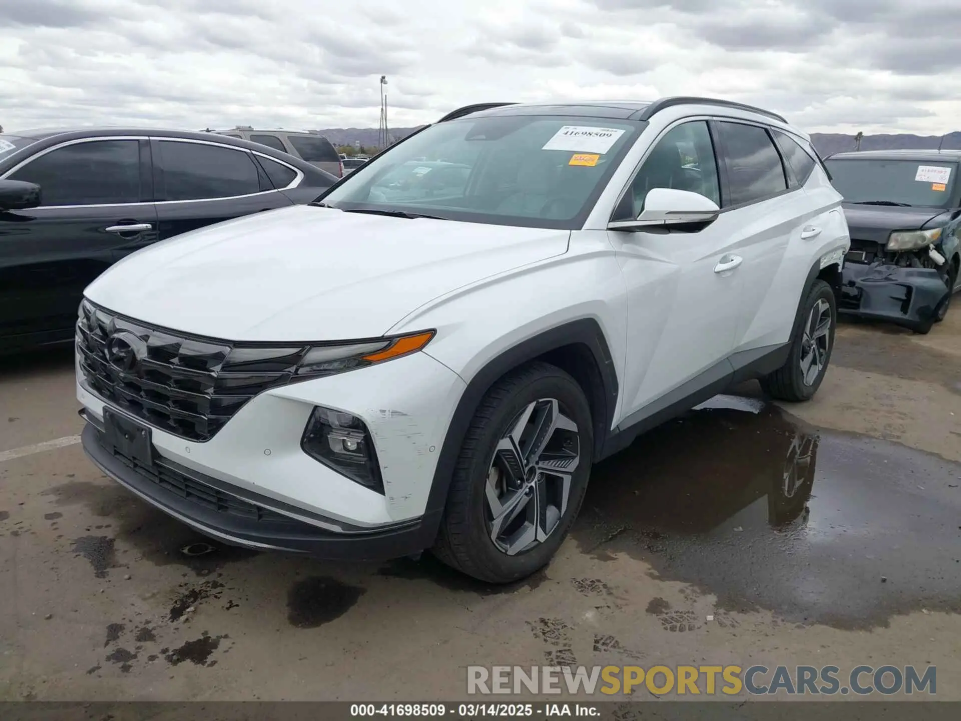 2 Photograph of a damaged car 5NMJE3AE6NH013862 HYUNDAI TUCSON 2022