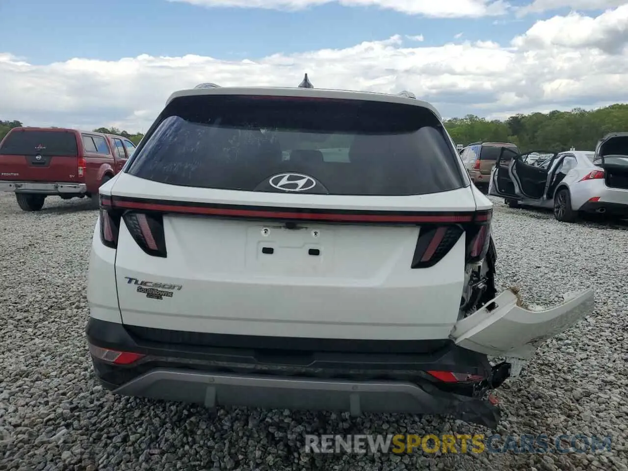 6 Photograph of a damaged car 5NMJE3AE7NH013577 HYUNDAI TUCSON 2022