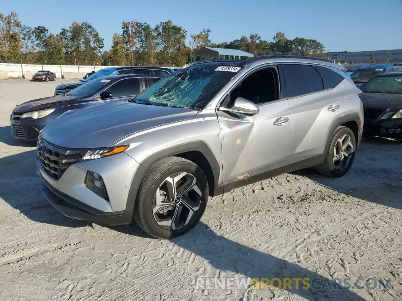 1 Photograph of a damaged car 5NMJE3AE8NH024653 HYUNDAI TUCSON 2022