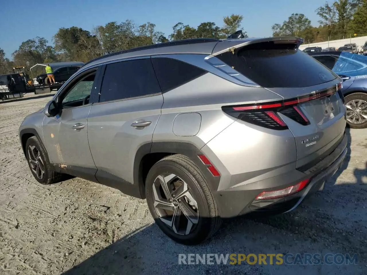 2 Photograph of a damaged car 5NMJE3AE8NH024653 HYUNDAI TUCSON 2022