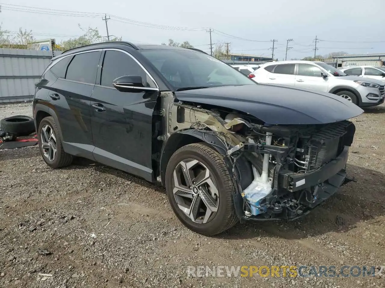 4 Фотография поврежденного автомобиля 5NMJECAE1NH033744 HYUNDAI TUCSON 2022