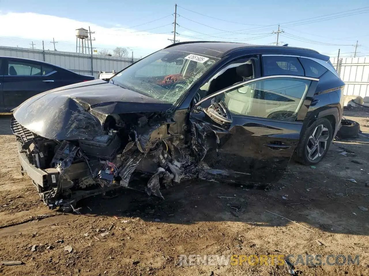 1 Photograph of a damaged car 5NMJECAE5NH075916 HYUNDAI TUCSON 2022