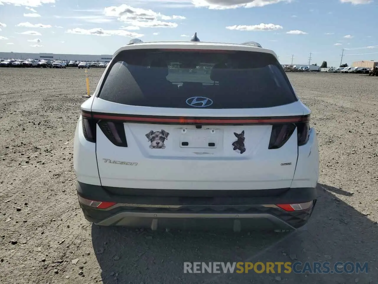 6 Photograph of a damaged car 5NMJECAE6NH161199 HYUNDAI TUCSON 2022