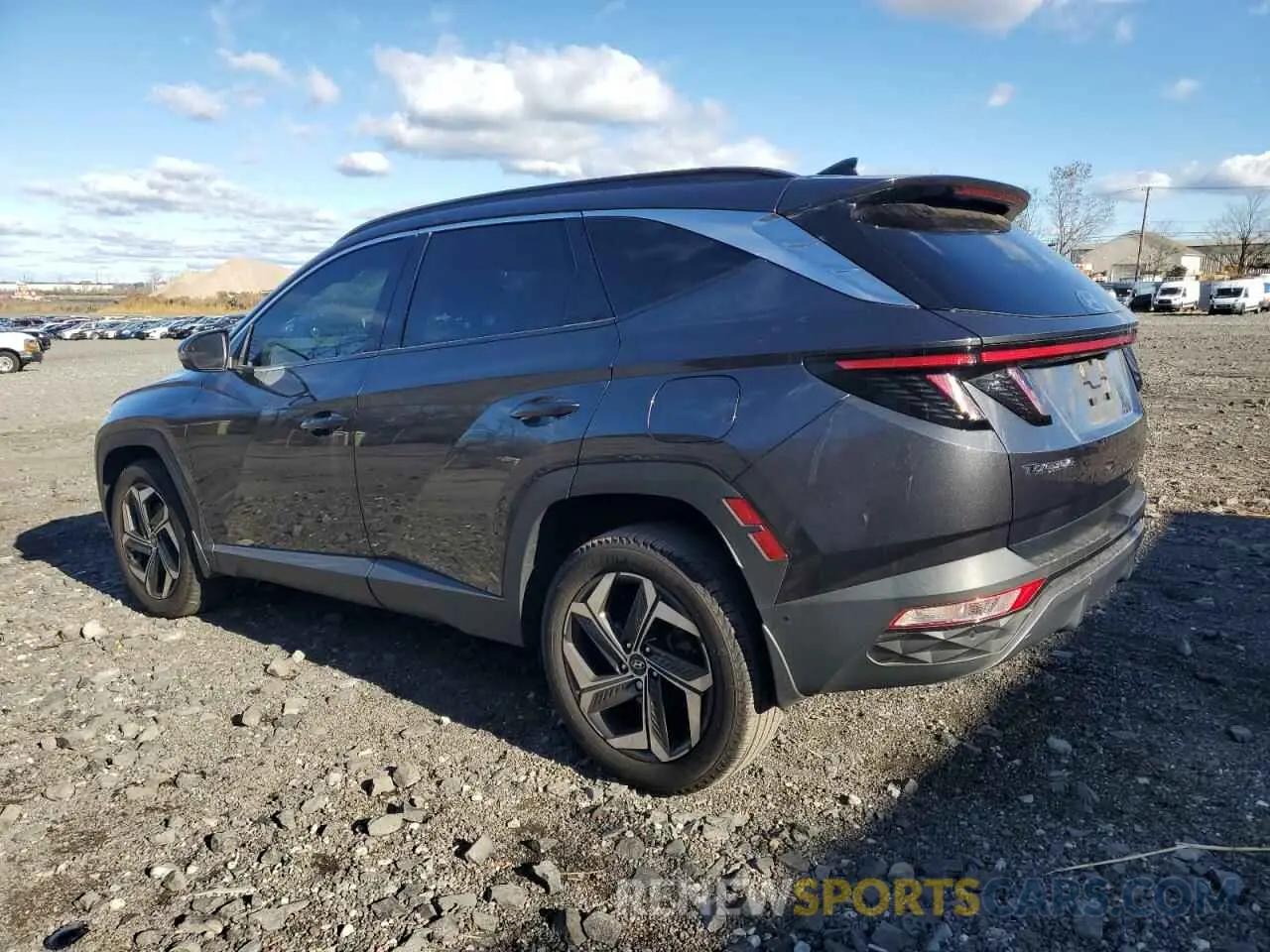 2 Photograph of a damaged car 5NMJECAE8NH113641 HYUNDAI TUCSON 2022
