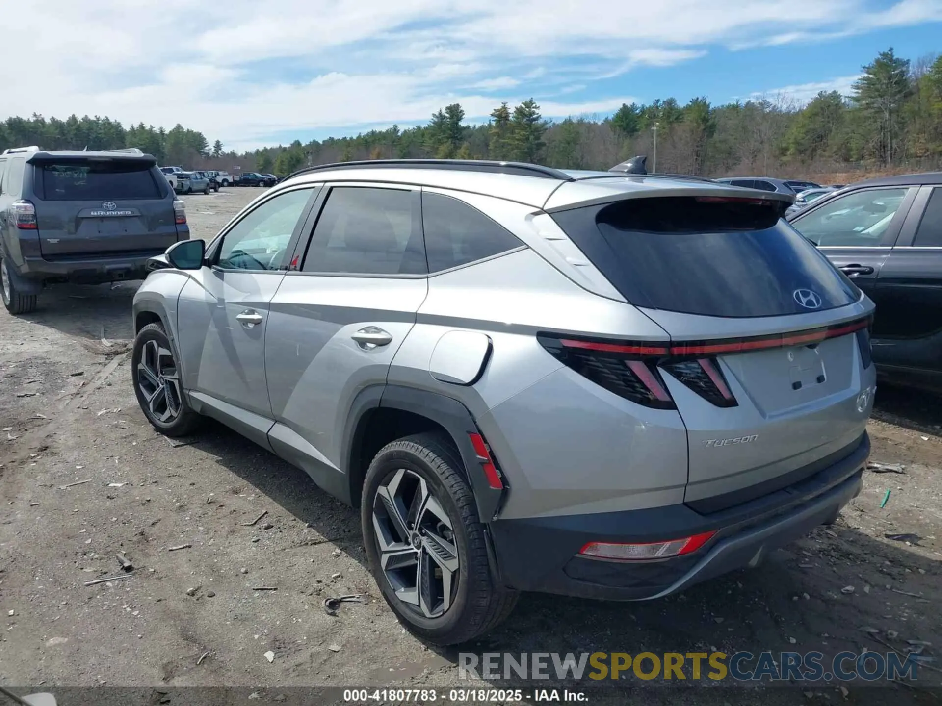 3 Фотография поврежденного автомобиля 5NMJECAEXNH106979 HYUNDAI TUCSON 2022