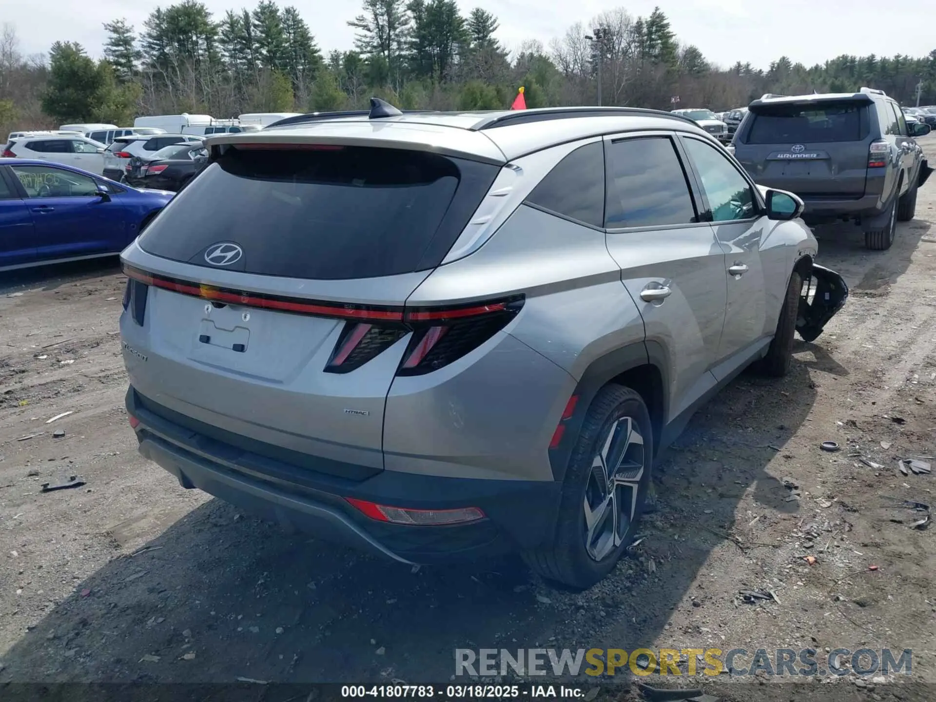 4 Фотография поврежденного автомобиля 5NMJECAEXNH106979 HYUNDAI TUCSON 2022