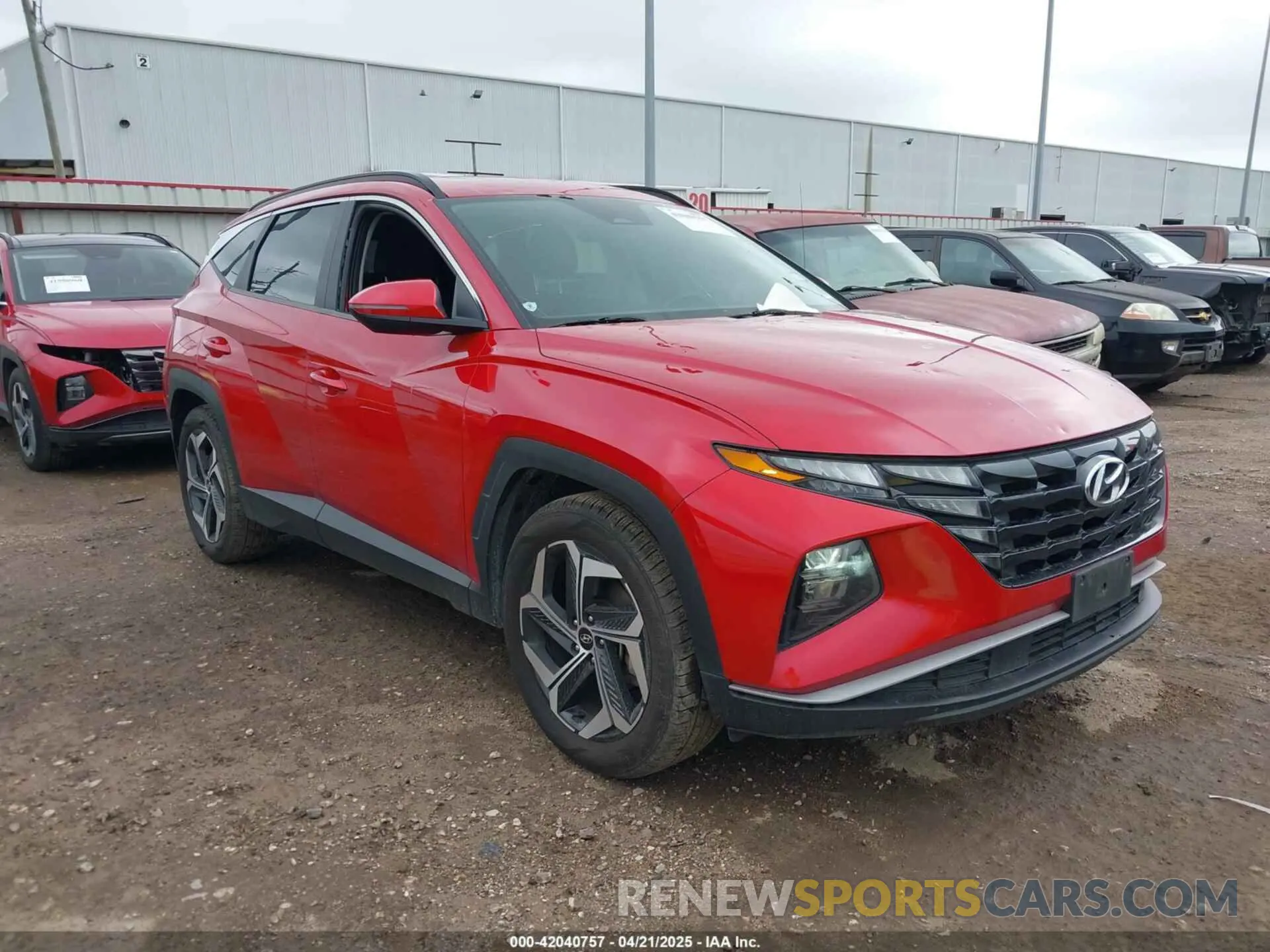 1 Photograph of a damaged car 5NMJF3AE2NH063462 HYUNDAI TUCSON 2022