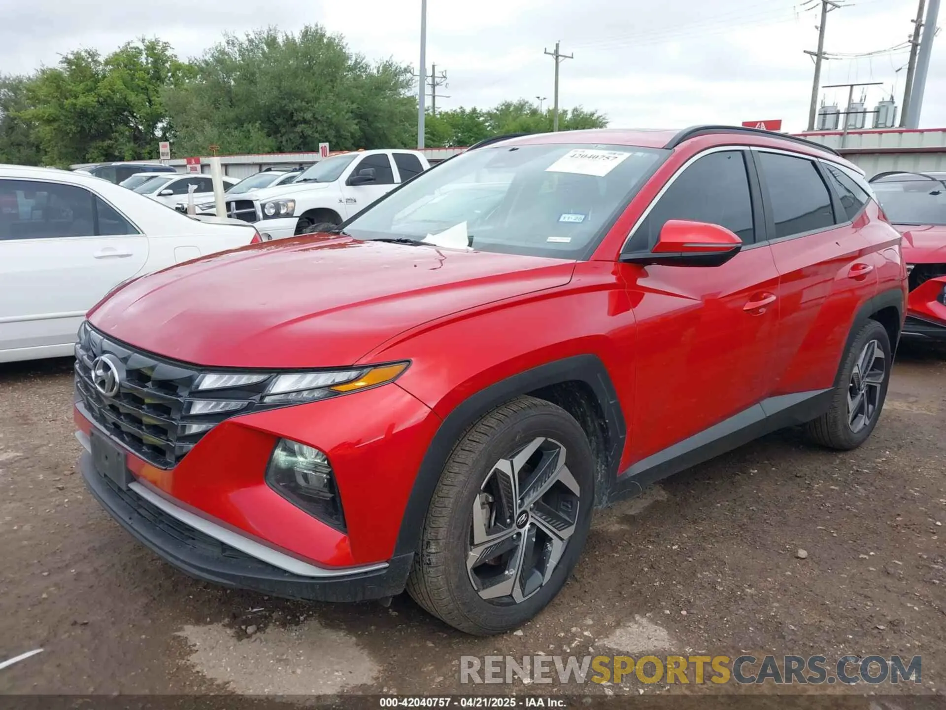 2 Photograph of a damaged car 5NMJF3AE2NH063462 HYUNDAI TUCSON 2022