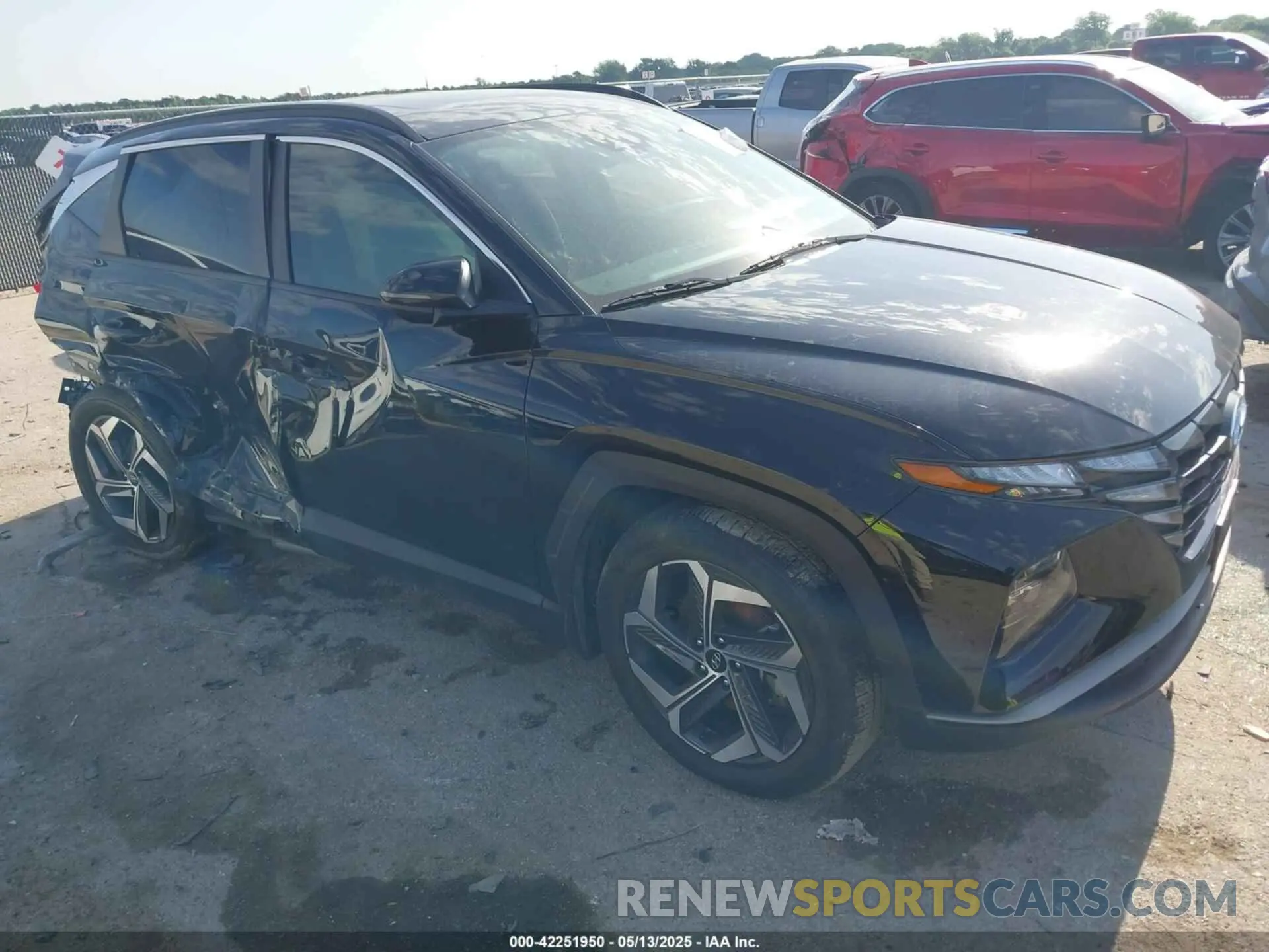 1 Photograph of a damaged car 5NMJF3AE3NH073434 HYUNDAI TUCSON 2022