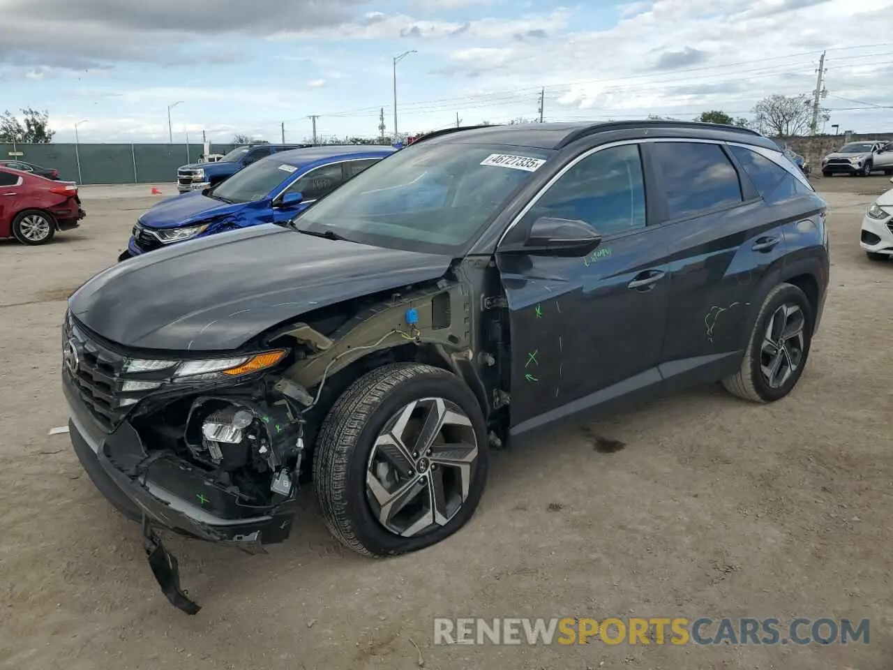 1 Фотография поврежденного автомобиля 5NMJF3AE4NH029412 HYUNDAI TUCSON 2022