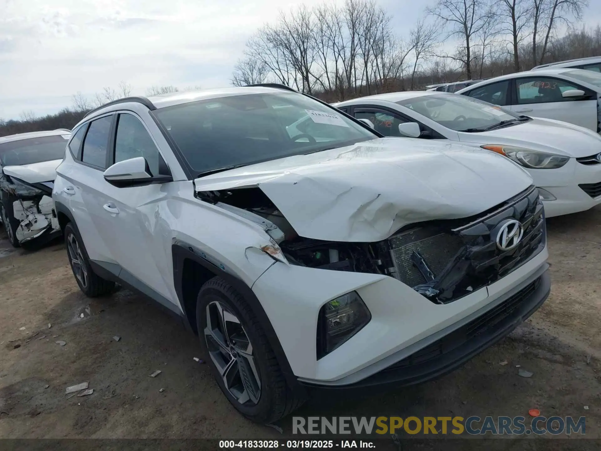 1 Photograph of a damaged car 5NMJFCAE0NH035904 HYUNDAI TUCSON 2022