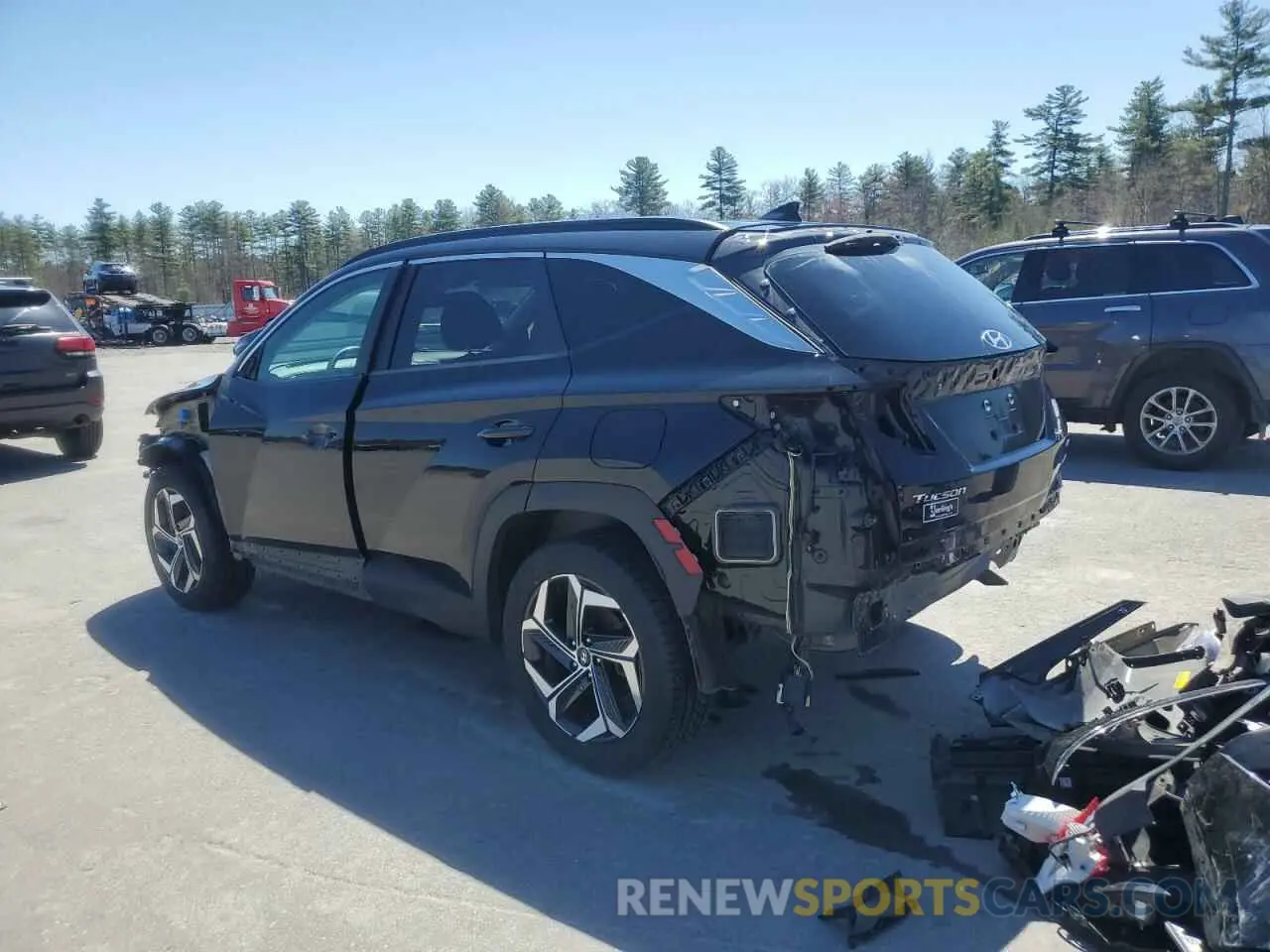 2 Photograph of a damaged car 5NMJFCAE3NH045973 HYUNDAI TUCSON 2022