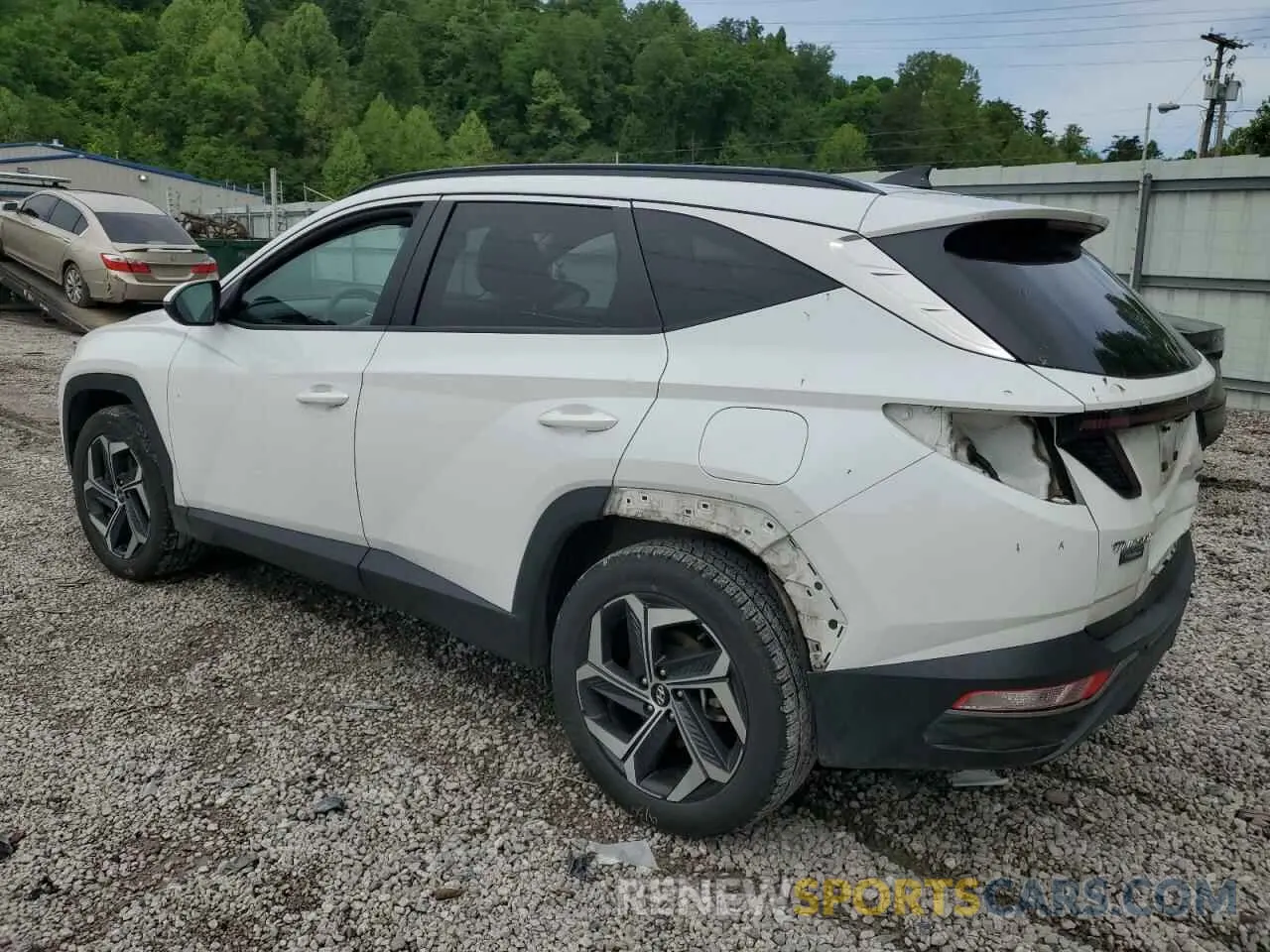 2 Photograph of a damaged car 5NMJFCAE3NH094302 HYUNDAI TUCSON 2022