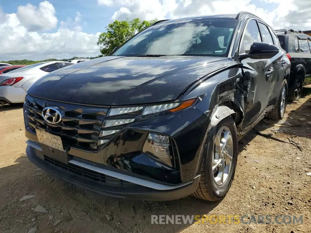 1 Photograph of a damaged car KM8JB3AE6NU070656 HYUNDAI TUCSON 2022
