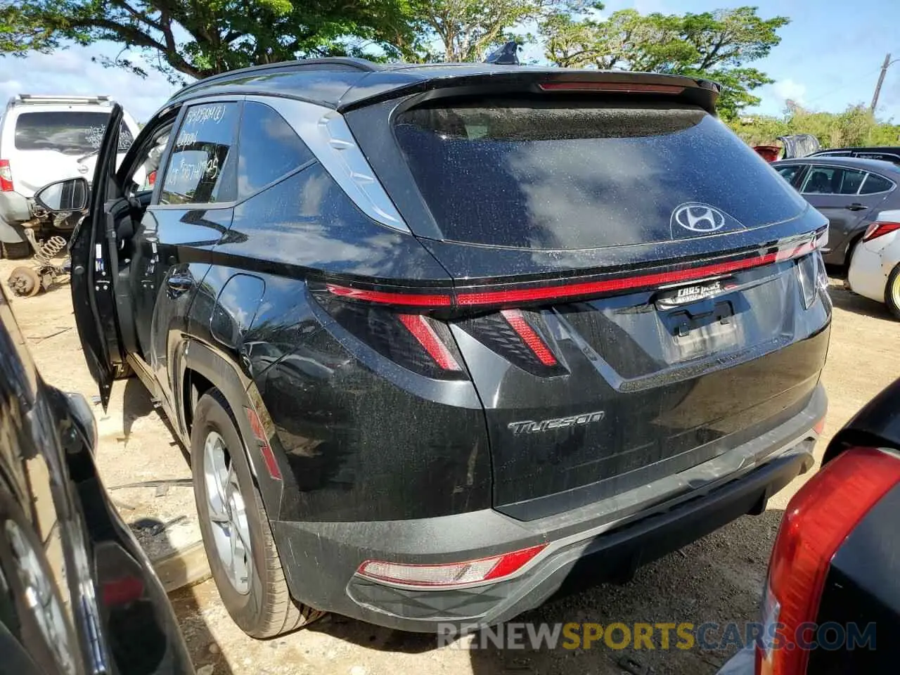 2 Photograph of a damaged car KM8JB3AE6NU070656 HYUNDAI TUCSON 2022