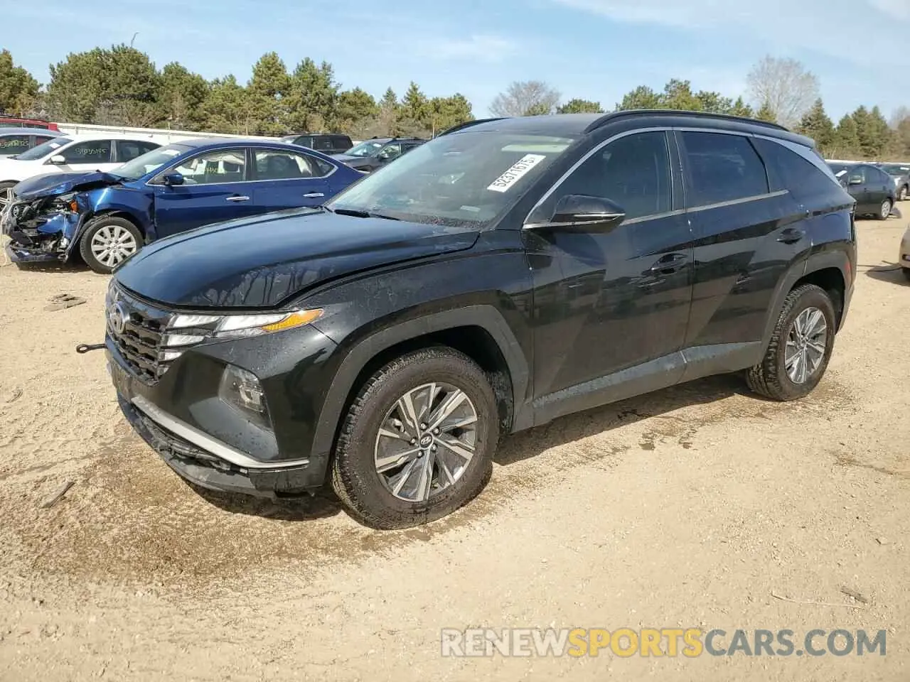1 Photograph of a damaged car KM8JBCA16NU014097 HYUNDAI TUCSON 2022