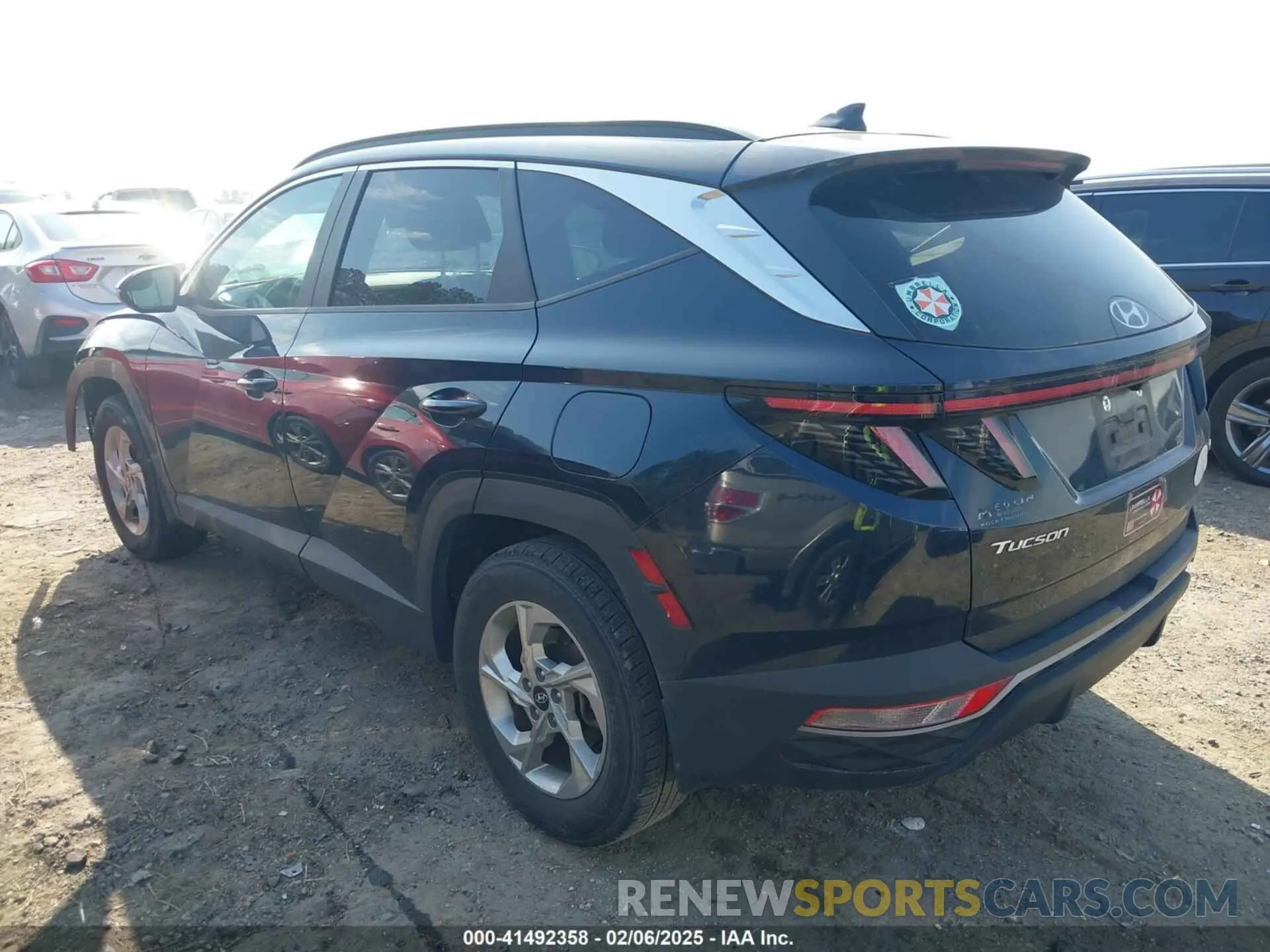 3 Фотография поврежденного автомобиля KM8JBCAE4NU033380 HYUNDAI TUCSON 2022