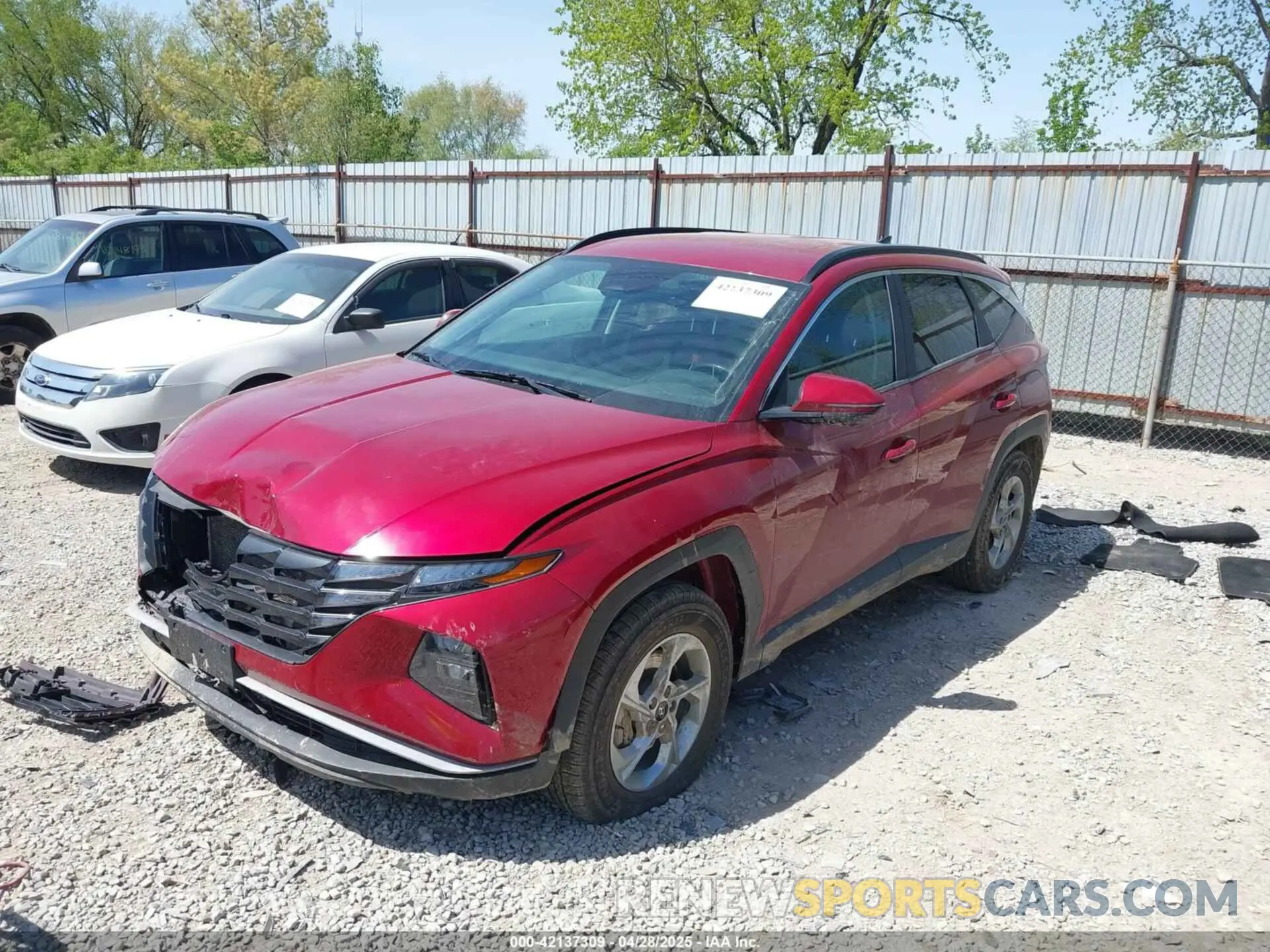 2 Фотография поврежденного автомобиля KM8JBCAE9NU041894 HYUNDAI TUCSON 2022