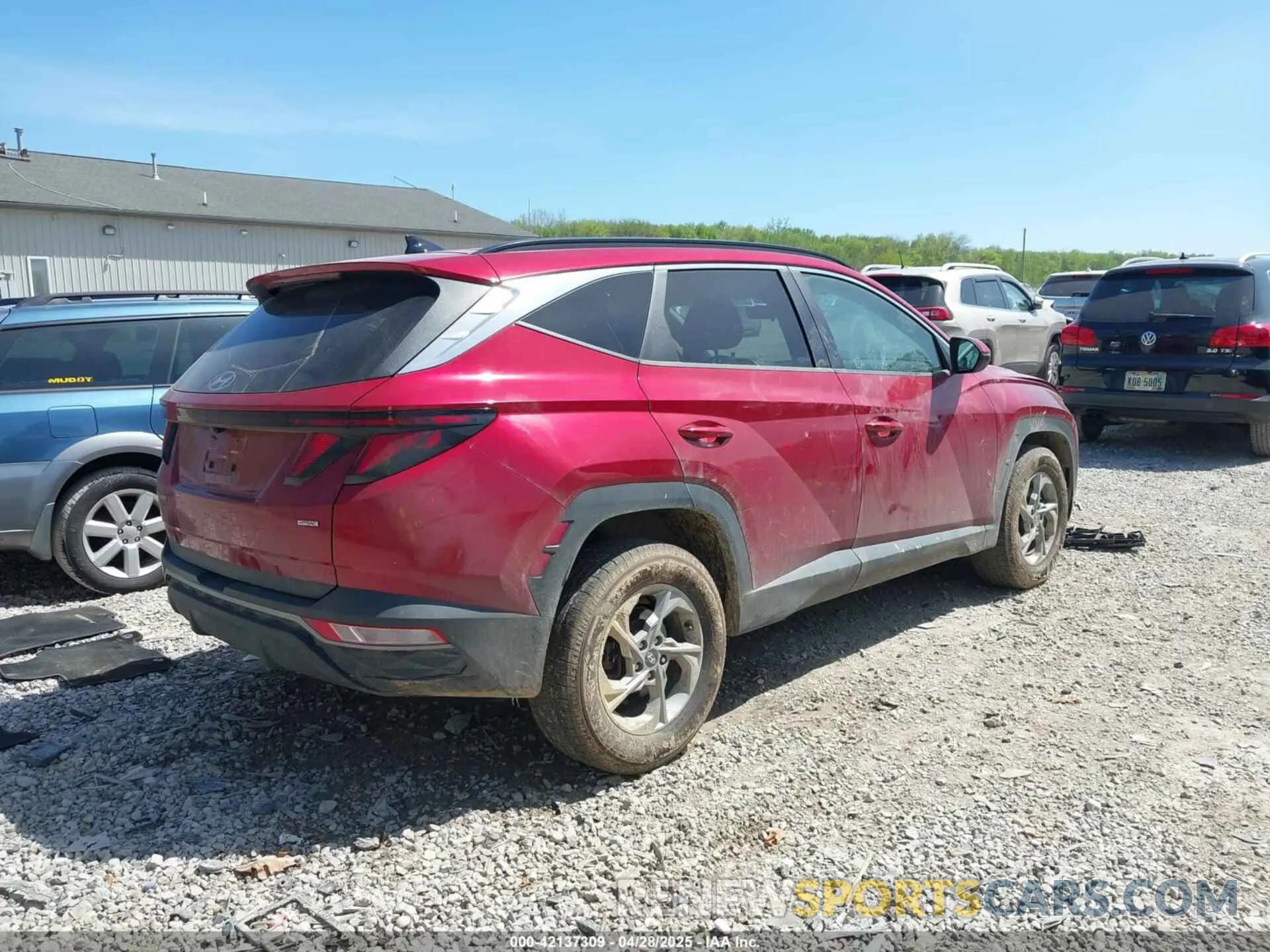 4 Фотография поврежденного автомобиля KM8JBCAE9NU041894 HYUNDAI TUCSON 2022