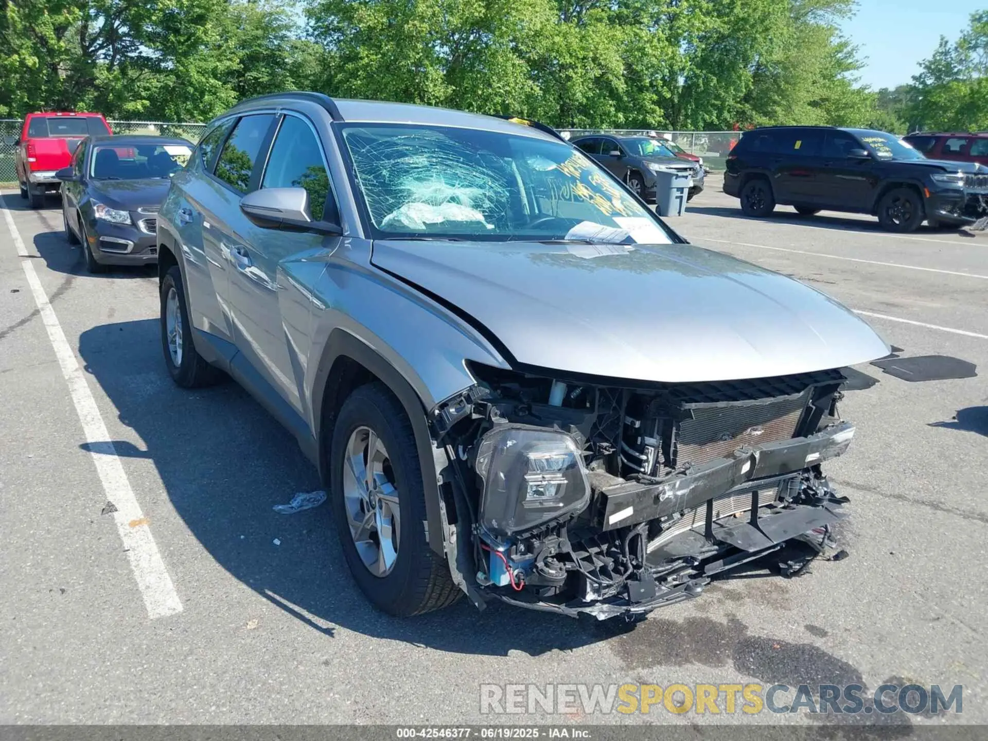 1 Фотография поврежденного автомобиля KM8JBCAEXNU170081 HYUNDAI TUCSON 2022
