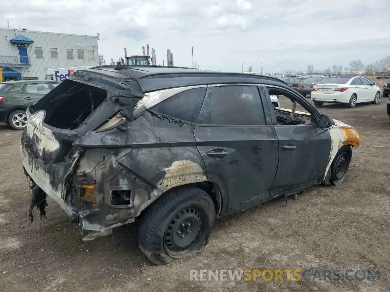 3 Фотография поврежденного автомобиля KM8JCCA13NU025216 HYUNDAI TUCSON 2022