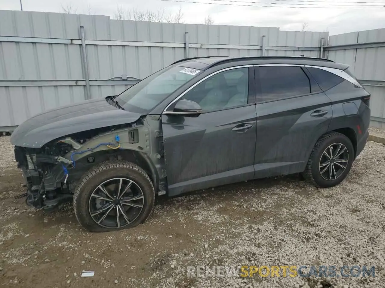 1 Photograph of a damaged car KM8JCCA18NU050466 HYUNDAI TUCSON 2022