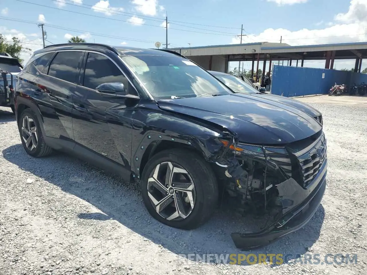 4 Фотография поврежденного автомобиля KM8JE3AE3NU060318 HYUNDAI TUCSON 2022