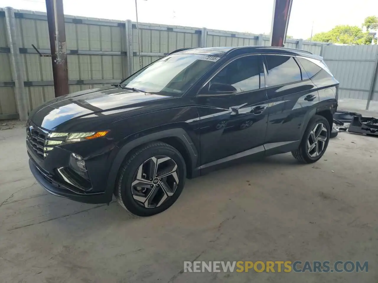 1 Photograph of a damaged car KM8JE3AE8NU052327 HYUNDAI TUCSON 2022