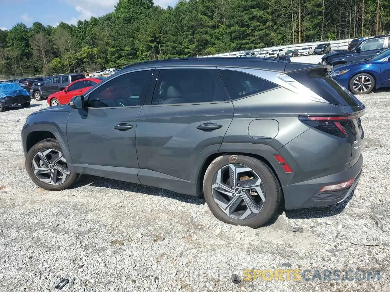 2 Photograph of a damaged car KM8JECA10NU031470 HYUNDAI TUCSON 2022