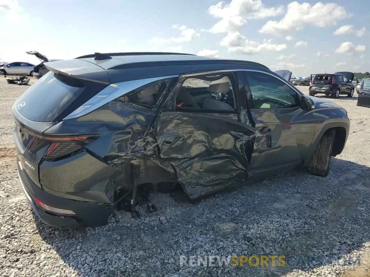 3 Photograph of a damaged car KM8JECA10NU031470 HYUNDAI TUCSON 2022