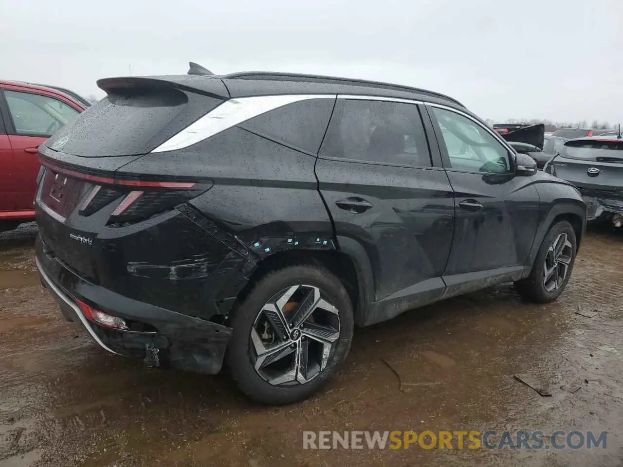3 Photograph of a damaged car KM8JECA10NU047815 HYUNDAI TUCSON 2022