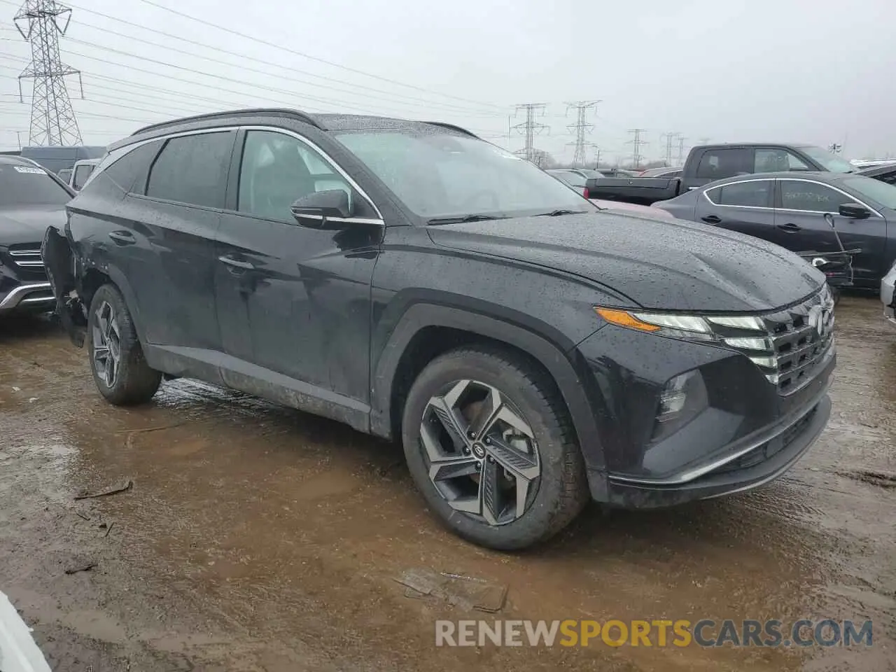 4 Photograph of a damaged car KM8JECA10NU047815 HYUNDAI TUCSON 2022