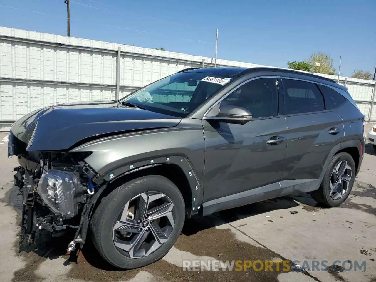 1 Photograph of a damaged car KM8JECA14NU072782 HYUNDAI TUCSON 2022