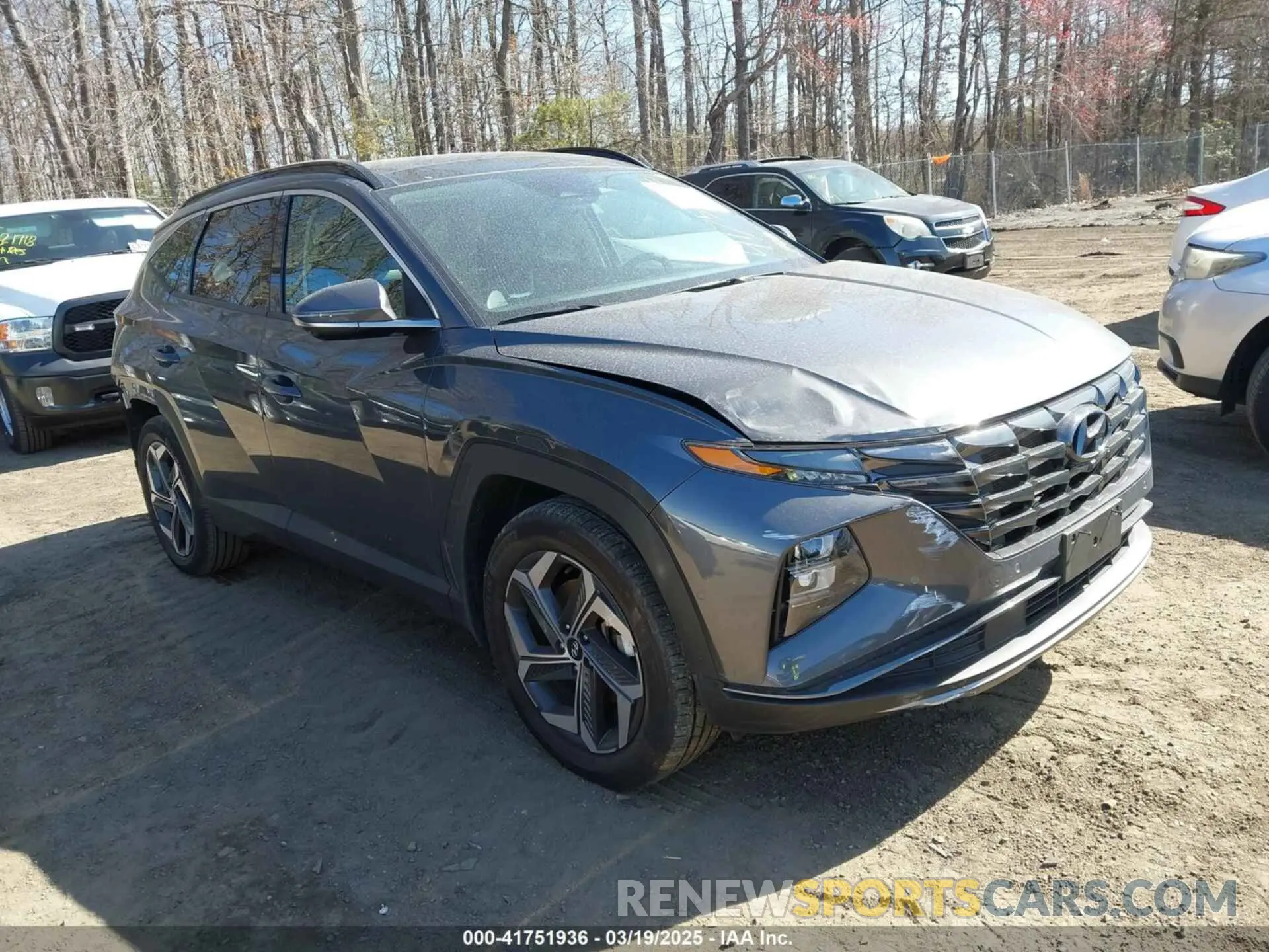 1 Photograph of a damaged car KM8JECAE2NU061461 HYUNDAI TUCSON 2022
