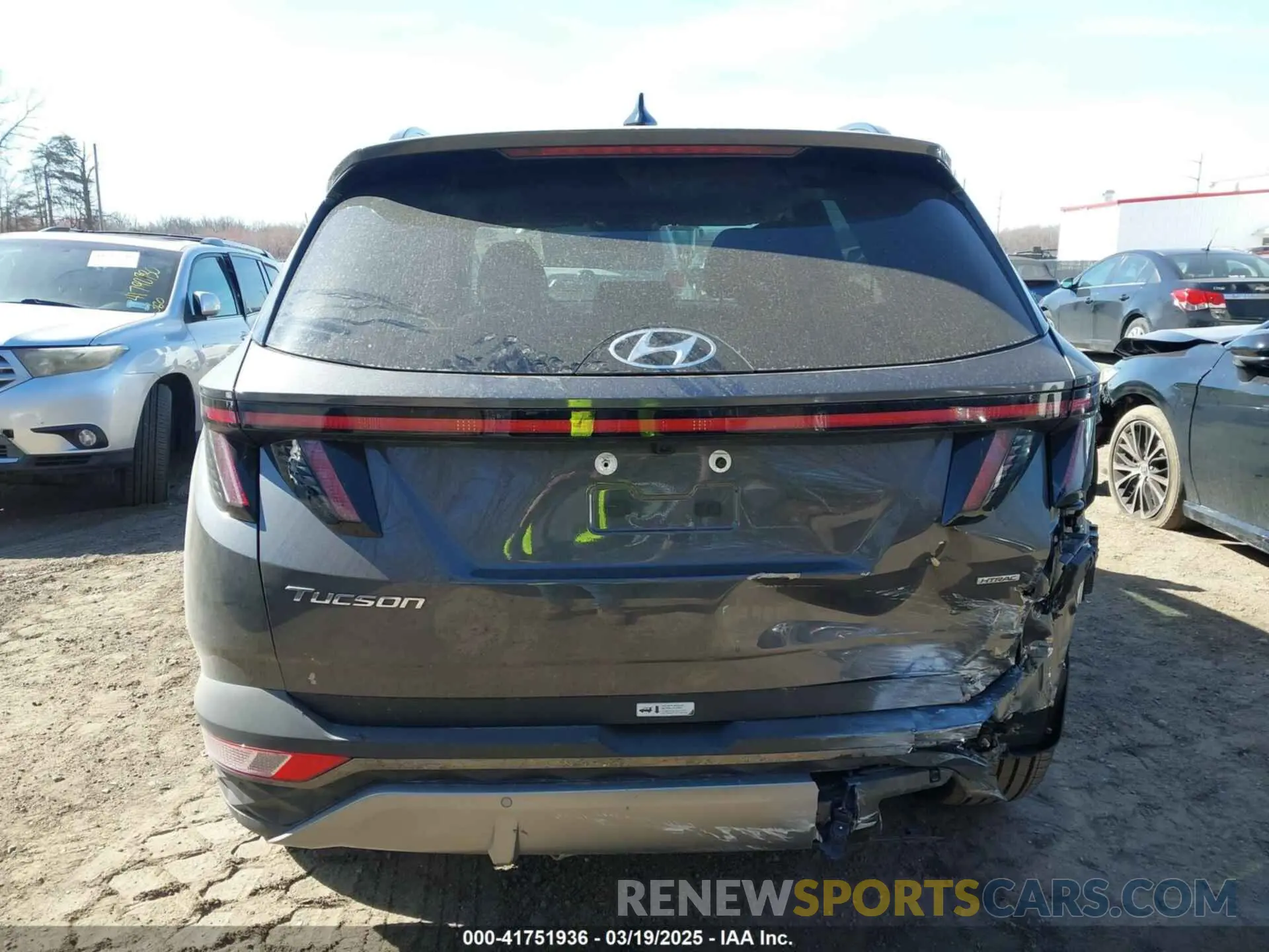 16 Photograph of a damaged car KM8JECAE2NU061461 HYUNDAI TUCSON 2022